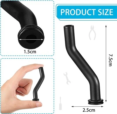 3 Rubber Vacuum Hose (black) For Small Gasoline Engines